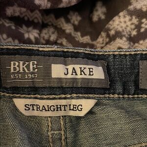 BKE Jake Straight Leg Jeans - Blue